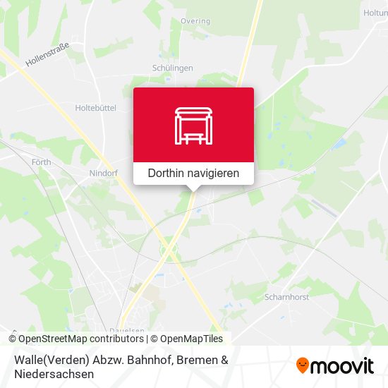 Walle(Verden) Abzw. Bahnhof Karte