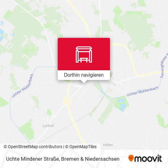 Uchte Mindener Straße Karte