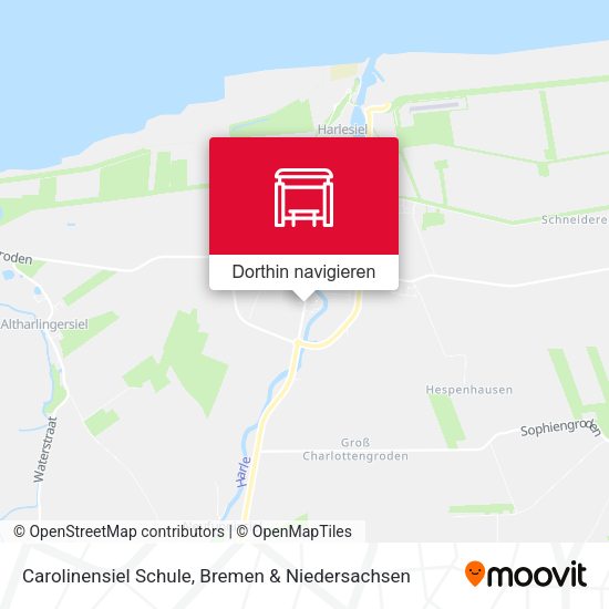 Carolinensiel Schule Karte