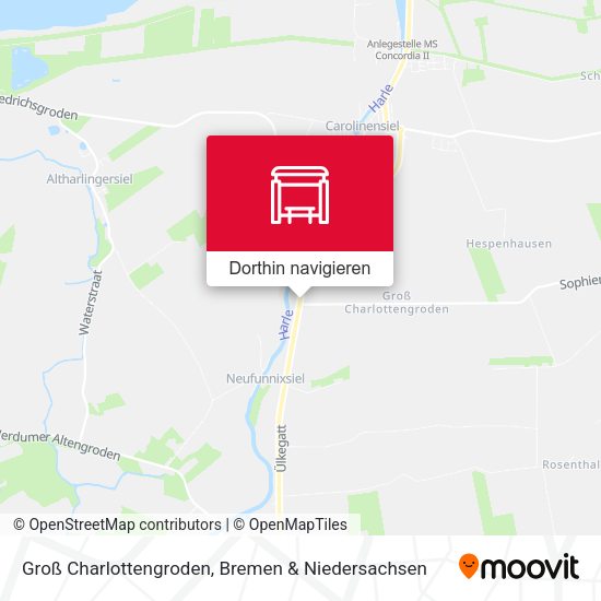 Groß Charlottengroden Karte