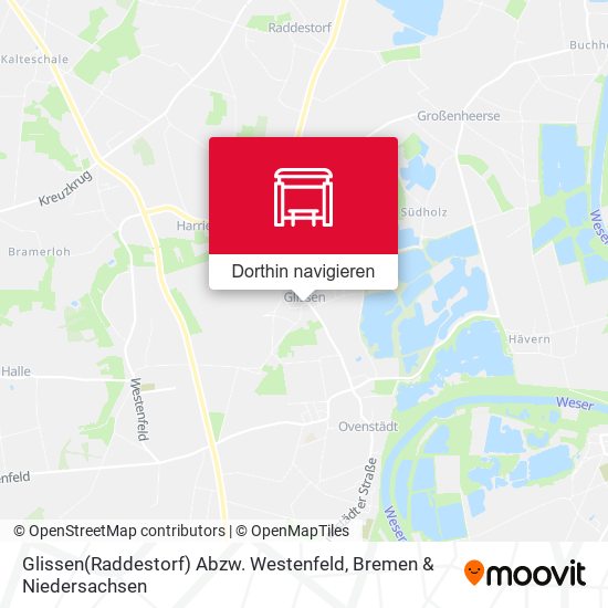 Glissen(Raddestorf) Abzw. Westenfeld Karte