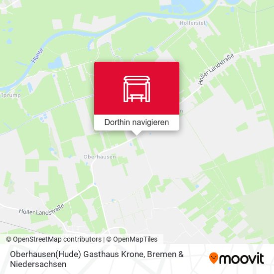 Oberhausen(Hude) Gasthaus Krone Karte