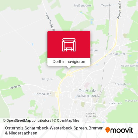 Osterholz-Scharmbeck-Westerbeck Spreen Karte