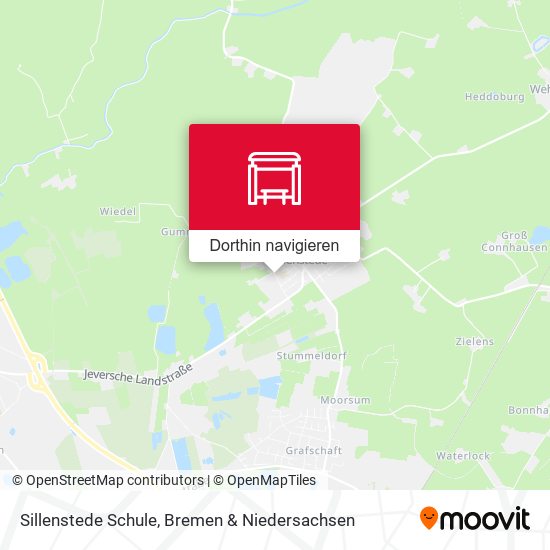 Sillenstede Schule Karte
