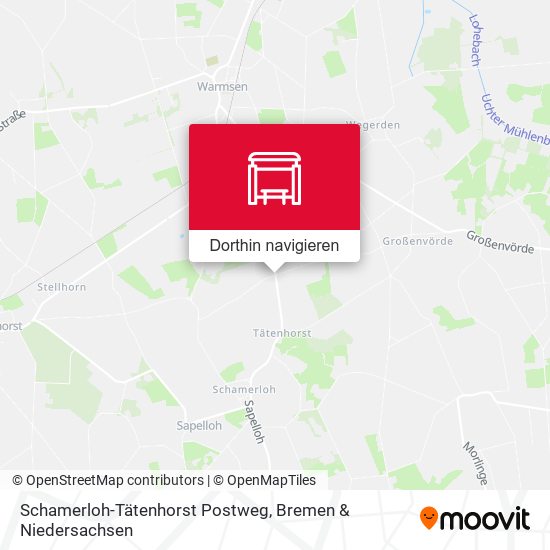 Schamerloh-Tätenhorst Postweg Karte