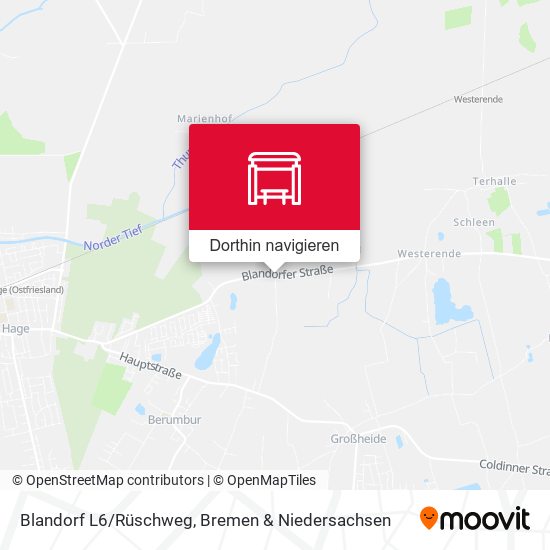 Blandorf L6/Rüschweg Karte