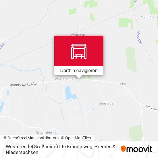Westerende(Großheide) L6 / Brandjeweg Karte