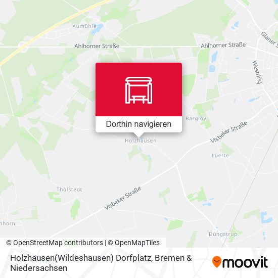Holzhausen(Wildeshausen) Dorfplatz Karte