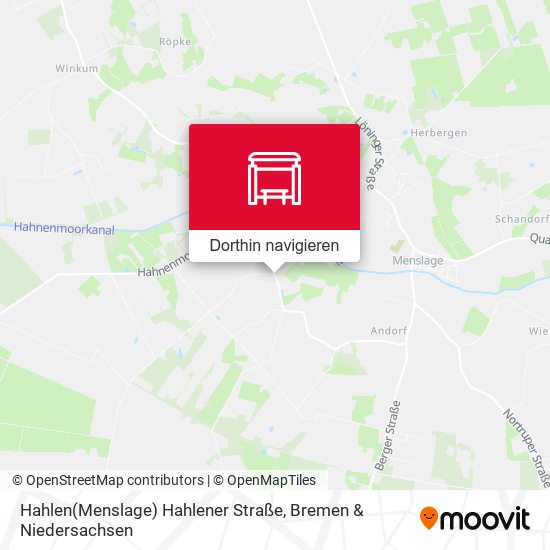 Hahlen(Menslage) Hahlener Straße Karte