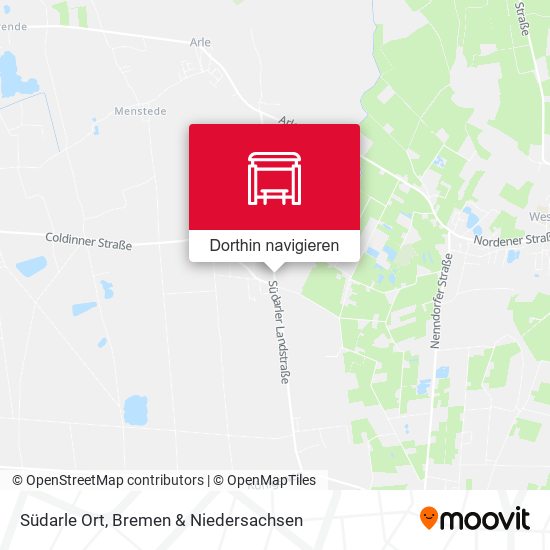 Südarle Ort Karte