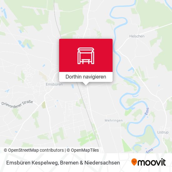 Emsbüren Kespelweg Karte