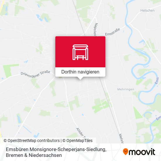 Emsbüren Monsignore-Scheperjans-Siedlung Karte