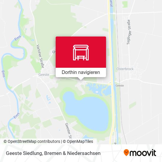 Geeste Siedlung Karte