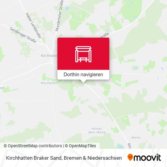 Kirchhatten Braker Sand Karte