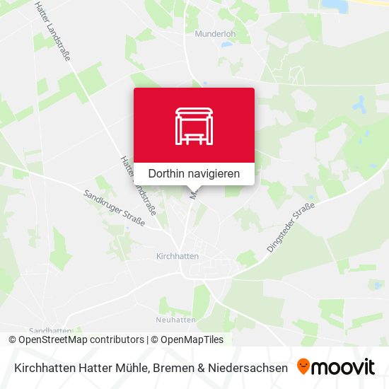 Kirchhatten Hatter Mühle Karte