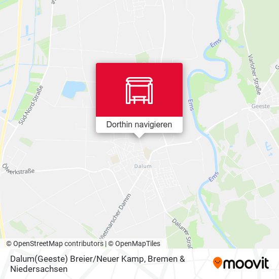 Dalum(Geeste) Breier / Neuer Kamp Karte
