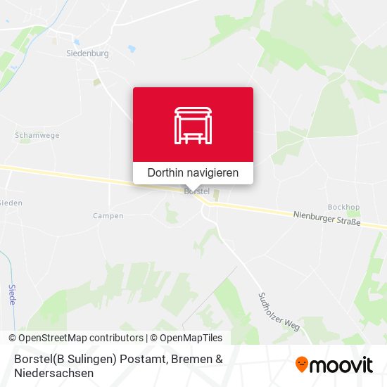 Borstel(B Sulingen) Postamt Karte