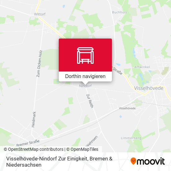 Visselhövede-Nindorf Zur Einigkeit Karte