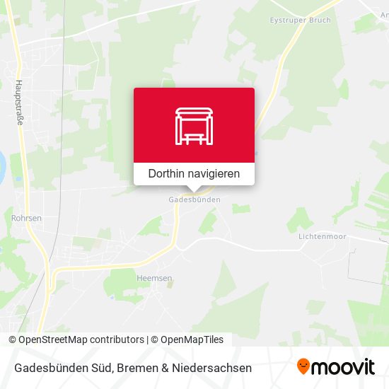 Gadesbünden Süd Karte