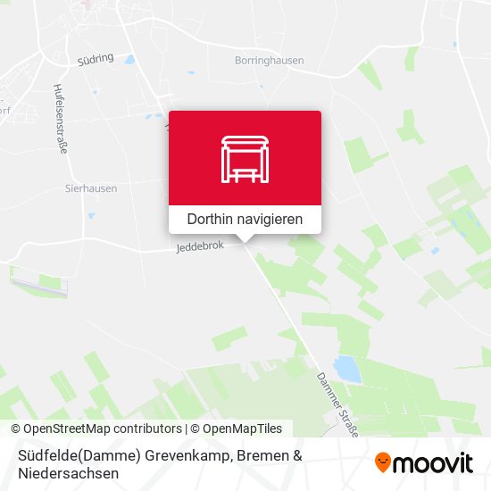 Südfelde(Damme) Grevenkamp Karte