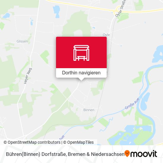 Bühren(Binnen) Dorfstraße Karte