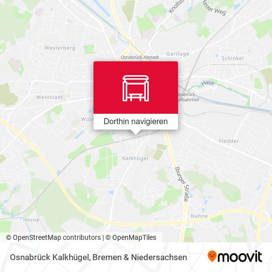 Osnabrück Kalkhügel Karte
