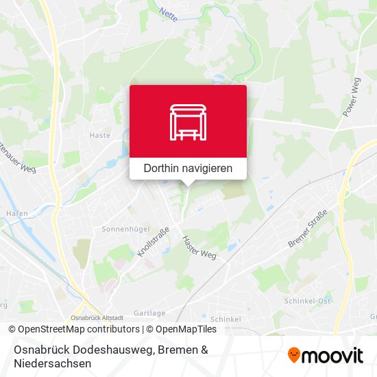 Osnabrück Dodeshausweg Karte