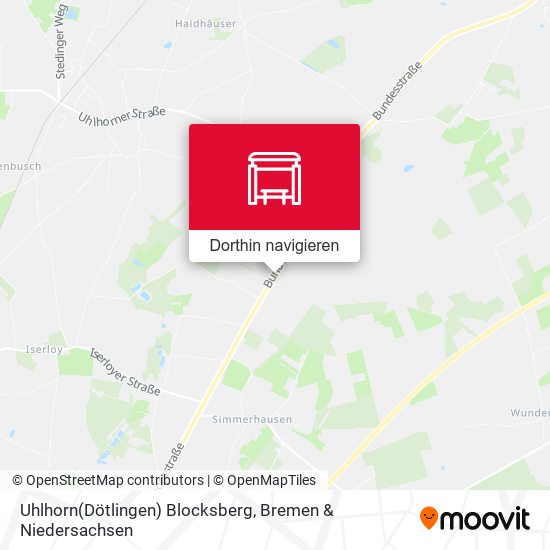Uhlhorn(Dötlingen) Blocksberg Karte