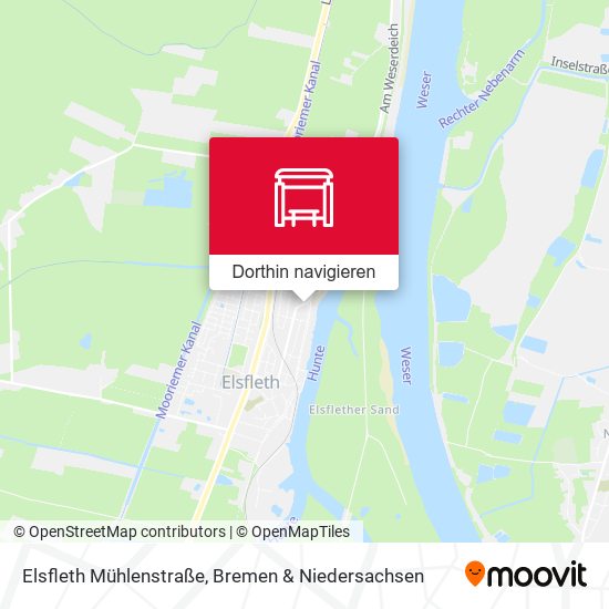 Elsfleth Mühlenstraße Karte