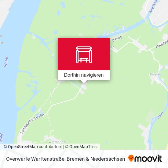 Overwarfe Warftenstraße Karte