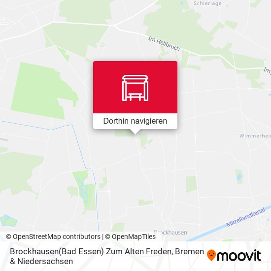 Brockhausen(Bad Essen) Zum Alten Freden Karte