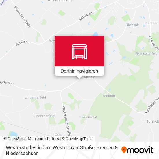 Westerstede-Lindern Westerloyer Straße Karte