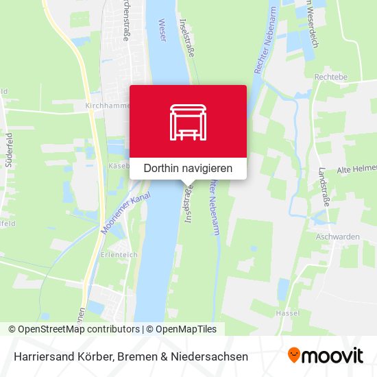 Harriersand Körber Karte
