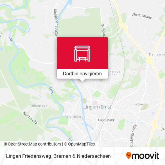 Lingen Friedensweg Karte