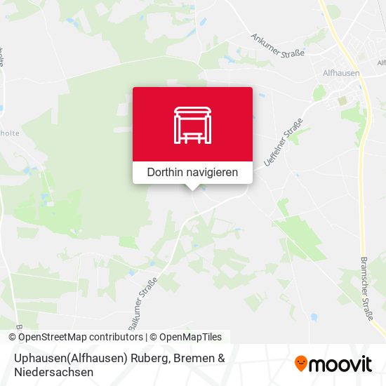 Uphausen(Alfhausen) Ruberg Karte