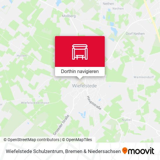 Wiefelstede Schulzentrum Karte