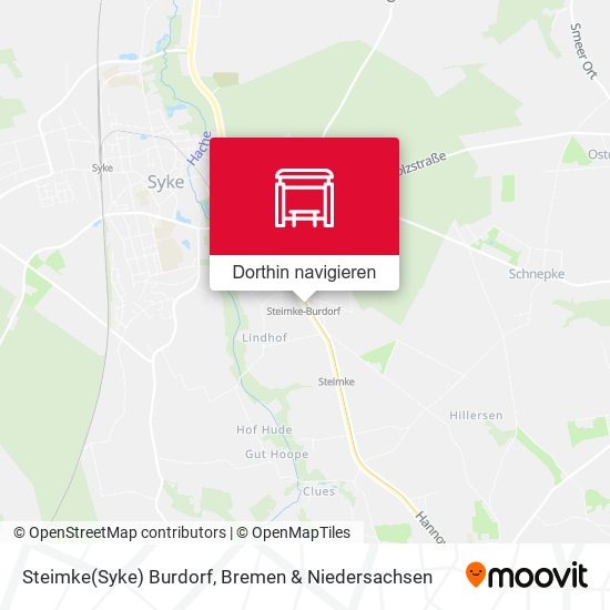 Steimke(Syke) Burdorf Karte