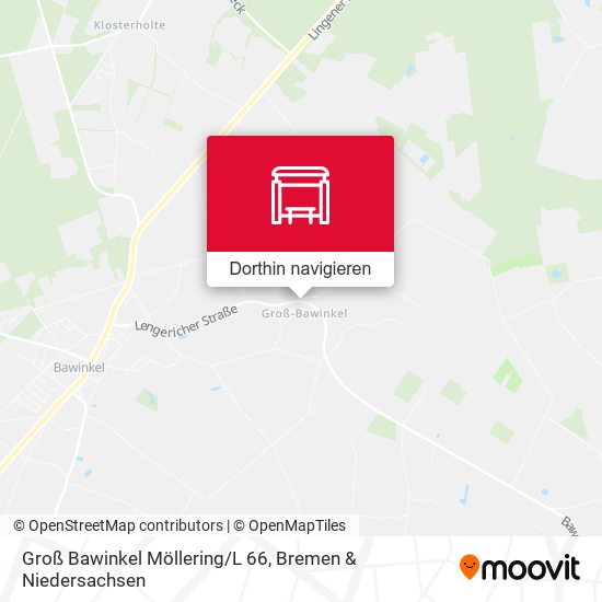 Groß Bawinkel Möllering/L 66 Karte