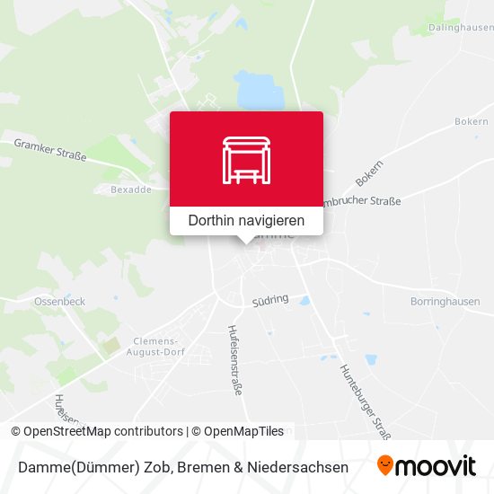 Damme(Dümmer) Zob Karte