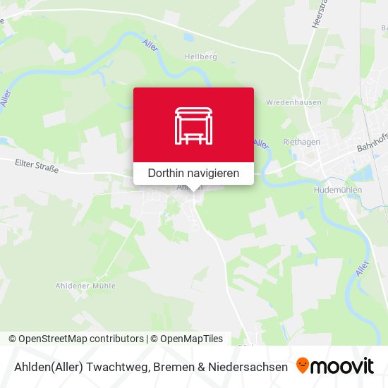 Ahlden(Aller) Twachtweg Karte