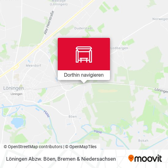 Löningen Abzw. Böen Karte
