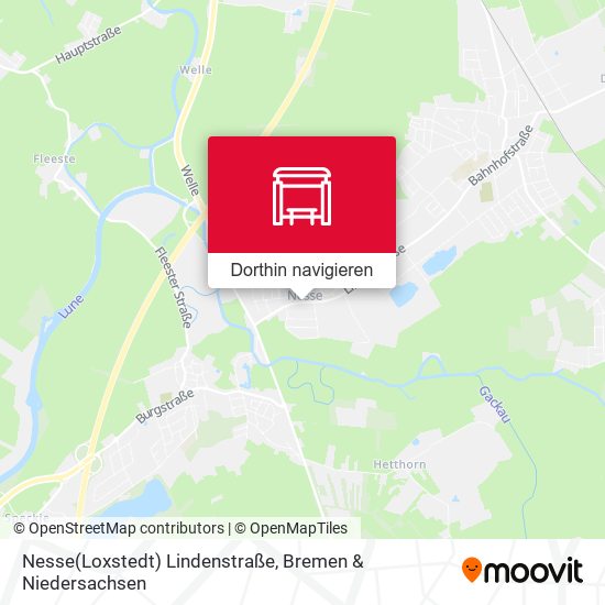 Nesse(Loxstedt) Lindenstraße Karte
