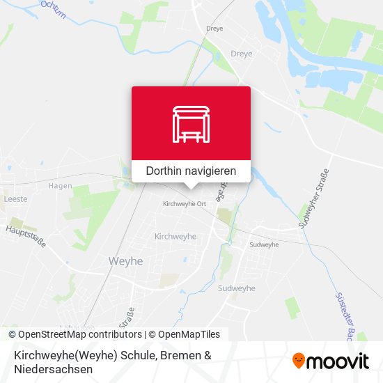 Kirchweyhe(Weyhe) Schule Karte