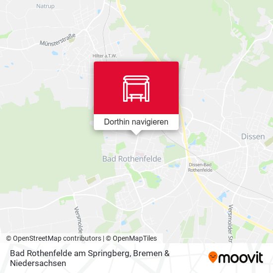 Bad Rothenfelde am Springberg Karte
