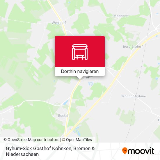 Gyhum-Sick Gasthof Köhnken Karte