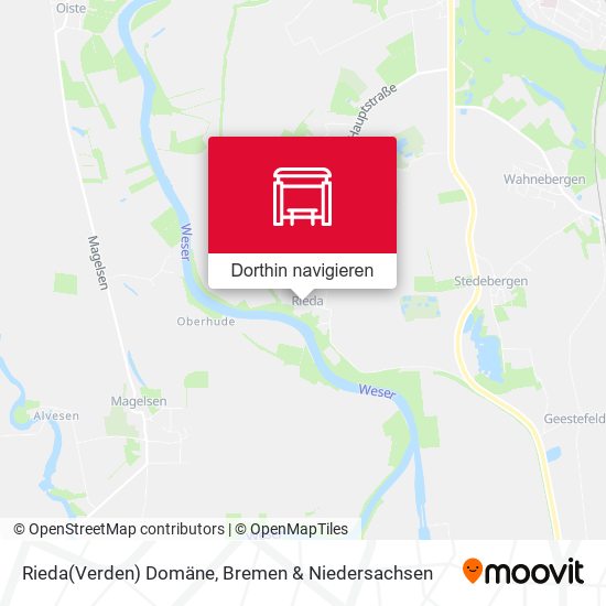 Rieda(Verden) Domäne Karte