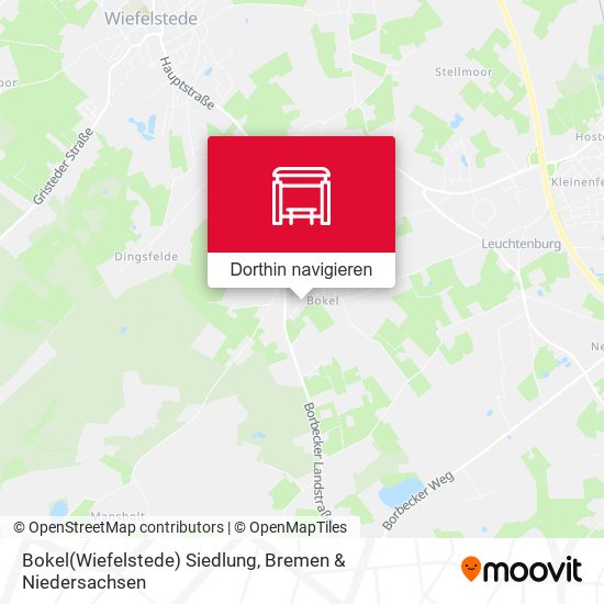 Bokel(Wiefelstede) Siedlung Karte