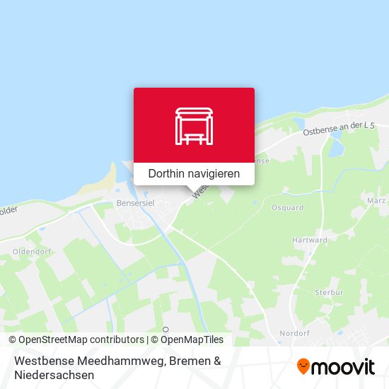 Westbense Meedhammweg Karte
