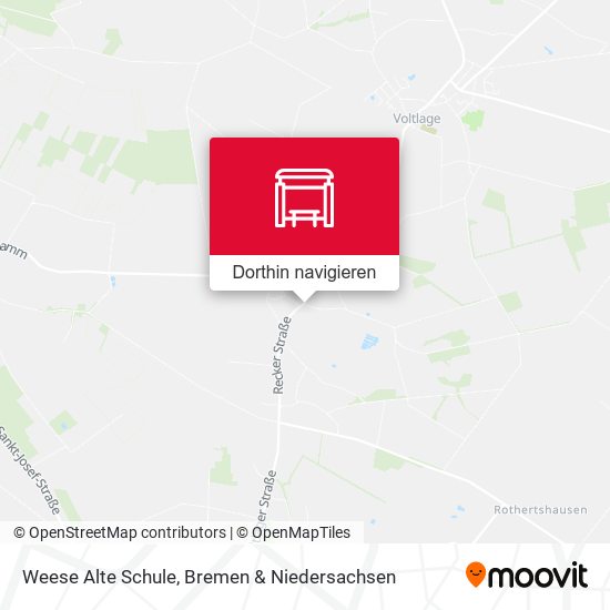 Weese Alte Schule Karte