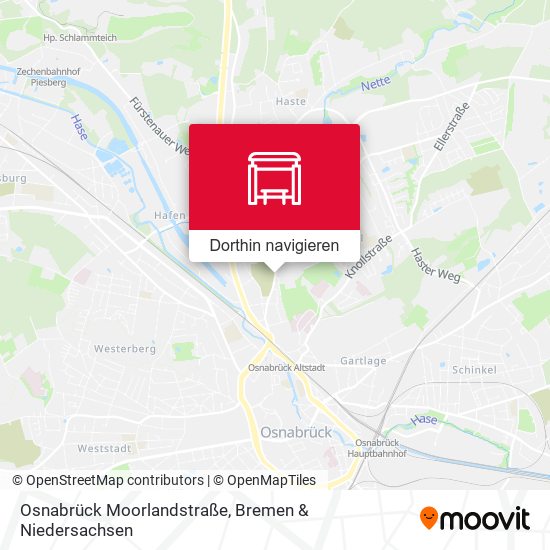 Osnabrück Moorlandstraße Karte